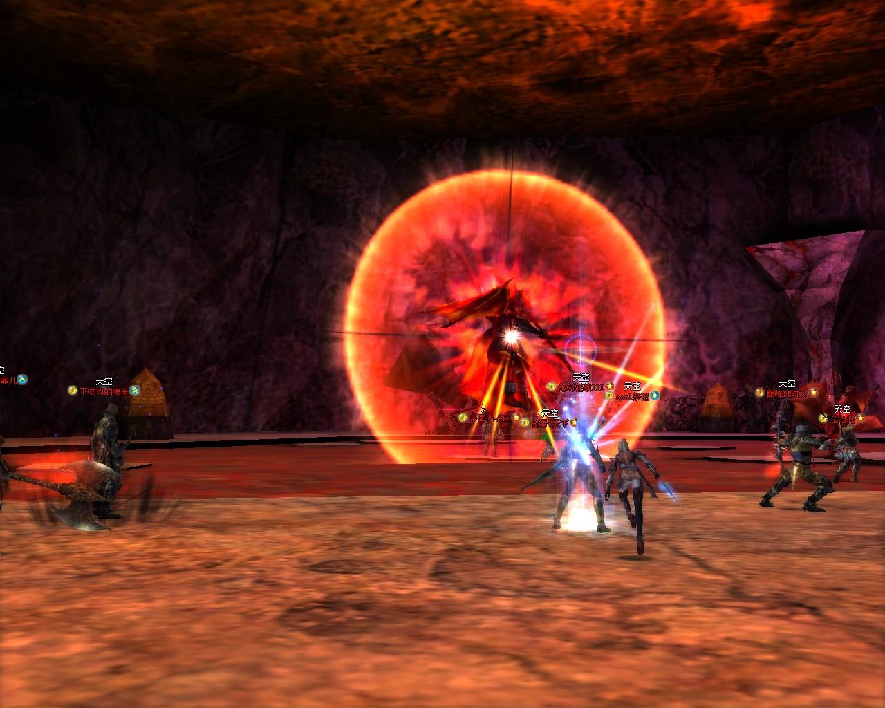 挑战魔力宝贝私服团队副本，与队友默契配合